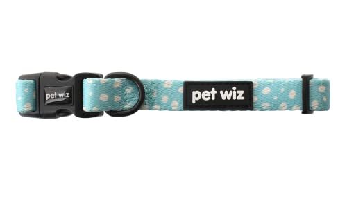 Verstellbares Hunde Halsband mit Neopren-Polsterung, mit robustem D-Ring, in bezaubernden Designs (Dotty About You, Größe XL) von pet wiz