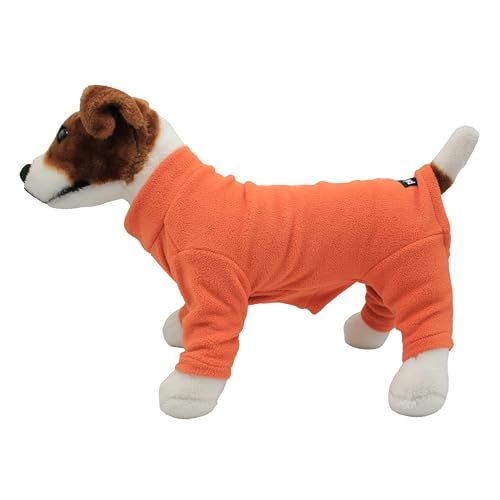 Warmes Hunde-Fleece, erhältlich in sechs Größen und sechs Farben (Orange, Größe S) von pet wiz