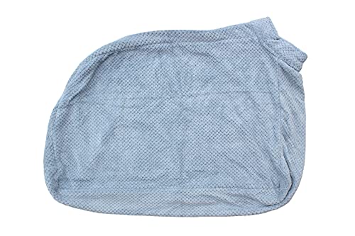 pet wiz Premium Mikrofaser-Hunde-Trockentasche, super saugfähig und schnell trocknend, Bademantel, Handtuch (Medium, Himmelblau) von pet wiz