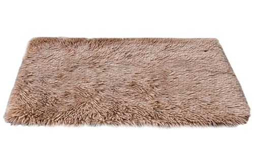 petfelix Selbstwärmende Katzenmatte, 61 x 50,8 cm, rutschfeste Thermo-Haustiermatte, Katzendecke für Wohnungskatzen, waschbare Outdoor-Isolierung für Katzenhaus, Tragetasche, Katzenbett, Braun von petfelix