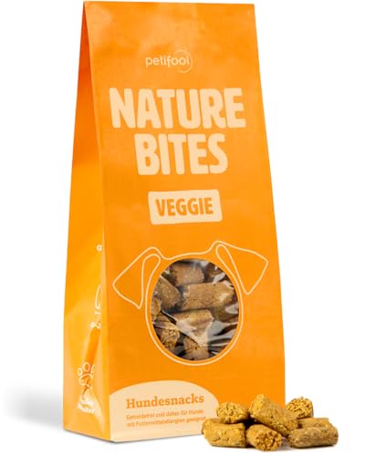 petifool Nature Bites Veggie | natürlicher Hundesnack | Obst und Gemüse | Ohne künstliche Zusätze | Getreidefrei | Vegan | 200g | Aus Deutscher Herstellung von petifool