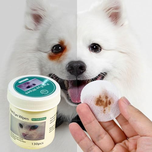 petjanicahome Ohren und Augen Reinigungspads für Hunde & Katzen,Zahnpflege Finger-Pads, Zahnreinigungstücher 130 Stück von petjanicahome