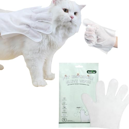 petjanicahome Pflegetücher für Hunde & Katze feuchttücher Hund Reinigung Handschuhe für Haustiere desodorierende Abwischtücher für Pfoten Gesicht Körper und Po… Reinigungstücher, Massage Handschuhe von petjanicahome