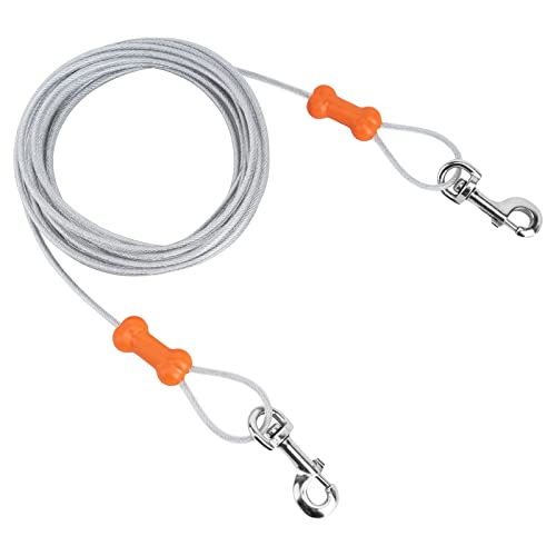 petphabet 20ft Kabelleine für Hunde bis 45kg, Haustier Tie-Out Leinen, Tie-Out Kabel Heavy Duty Dogs Kettenleinen für Hunde 6 silber petphabet 20ft Kabelleine für Hunde bis 45kg, Haustier Tie-Out Leinen, Tie-Out Kabel Heavy Duty Dogs Kettenleinen für Hunde 6 silber von petphabet