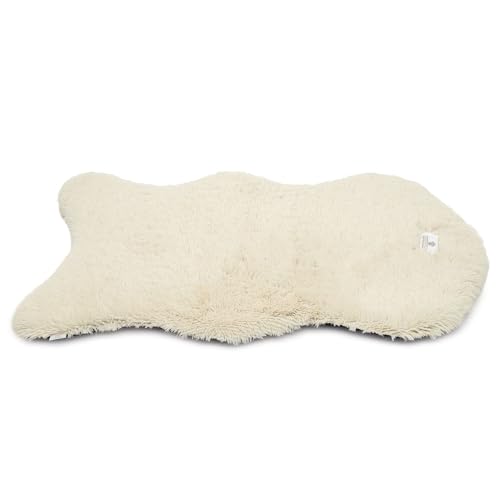 pfoten&nasen® Orthopädisches Hundebett, Hundekissen Waschbar, Hundematte Wasserdicht, Hundebett Orthopädisch Für Große, Mittelgroße und Kleine Hunde, Orthopädisches Hundekissen. (Beige, 127x76cm) von pfoten&nasen