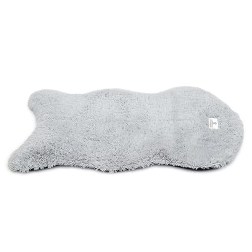 pfoten&nasen® Wasserdichtes Hundebett Orthopädisch [Hellgrau, 88x55cm], Hundematte Waschbar, Orthopädisches Hundebett Für Kleine Hunde, Hundematratze, Hundekissen Waschbar, Hundeteppich. von pfoten&nasen