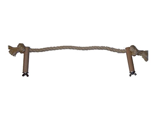 pipano Sitzseil 30-150 cm Sisal 12 mm für Vogelkäfig, Kletterseil, Nymphensittich, Wellensittich, PS2212 (30 cm) von pipano