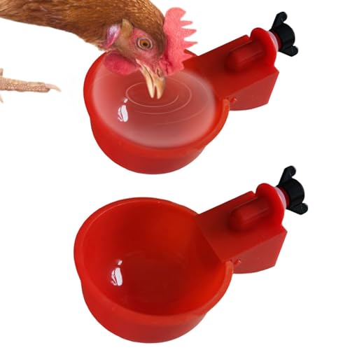 plsyyuw Hühnerbecher für Wasser | 5 Stück automatische -Huhn-Tränkebecher,Hühner-Wasserbecher Geflügel-Wasserfutter-Kit Geflügel-Tränkeschale für Hühner, Enten, Vögel, Truthühner usw von plsyyuw