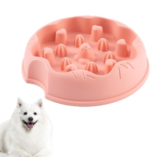 plsyyuw Langsamer Futterspender für Hunde - Anti-Choking Slow Feeder Napf für Katzen und Hunde,Anti-Rutsch-Futternapf, Katzen-Puzzle-Futternapf, Futternapf für gesunde Ernährung, für kleine, mittlere von plsyyuw