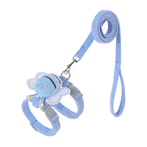 pofluany Katzenkabelbaum Leine Set einstellbare Cartoon-Bienen-Haustierkabelbaum für kleine mittelgroße Hunde Katzen fliehenssichere Haustierkragen Leine für Gehen im Freien Blau M pofluany Katzenkabelbaum Leine Set einstellbare Cartoon-Bienen-Haustierkabelbaum für kleine mittelgroße Hunde Katzen fliehenssichere Haustierkragen Leine für Gehen im Freien Blau M von pofluany
