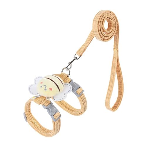pofluany Katzenkabelbaum Leine Set einstellbare Cartoon-Bienen-Haustierkabelbaum für kleine mittelgroße Hunde Katzen fliehenssichere Haustierkragen Leine für Gehen im Freien Gelb M pofluany Katzenkabelbaum Leine Set einstellbare Cartoon-Bienen-Haustierkabelbaum für kleine mittelgroße Hunde Katzen fliehenssichere Haustierkragen Leine für Gehen im Freien Gelb M von pofluany
