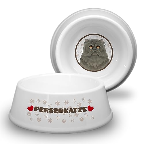 PERSERKATZE - Katzennapf Ø 18cm. Rutschfester Futternapf, Trinknapf für Katzen. Wasserschale, Katzenschüssel. Elegant, Praktisch, Robust und Langlebig. von power gift