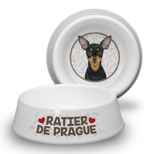 RATIER DE Prague (FRA) - Hundenapf Rutschfester Futternapf Trinknapf für kleine Hunderassen. Fressnapf, Wasserschale, Haustierschüssel. Praktisch, Robust, Langlebig. von power gift