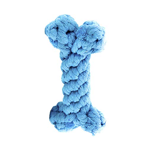 ppactvo Welpenspielzeug Hundespielzeug FüR Kleine Hunde Blue Bone Dog Toys UnzerstöRbar FüR Hundewelpen Langweiliges Seilspielzeug NatüRliches Zahnreinigungs-Trainingsspielzeug FüR Hunde von ppactvo