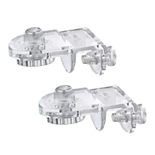 predolo 2 Stück Aquarium-Netz-Clips, Aquarium-Abdeckungsklemmen, Universal-Luftnetz-Halter, transparent, stabile Aquarium-Top-Abdeckungs-Clips, Befestigung von predolo