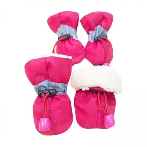 predolo 2X 4X Hundeschuhe Hundeschuhe, Heimtierbedarf Leichter, Rutschfester Schutz mit Reflektierendem Material, Zum Laufen Im Winter, Schnee, Outdoor, Wande von predolo