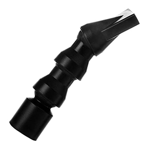 predolo Aquarium Wasserauslass Sprühdüsen 360 Grad Drehbar Ersatz Zubehör;2, Schwarz flach - 20mm von predolo