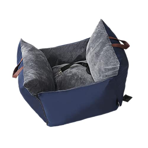 predolo Bequemer Autositz für Hunde, Sitzerhöhung, Transportbox für kleine und mittelgroße Vierbeiner, Navy blau von predolo