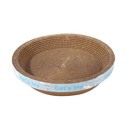 predolo Cat Scratch Pad Verdicken Wellpappe Nestbett Katzenkratzbrett Langlebig Cat Scratcher für Möbelschutz Kitty Trainingsspielzeug, XL von predolo