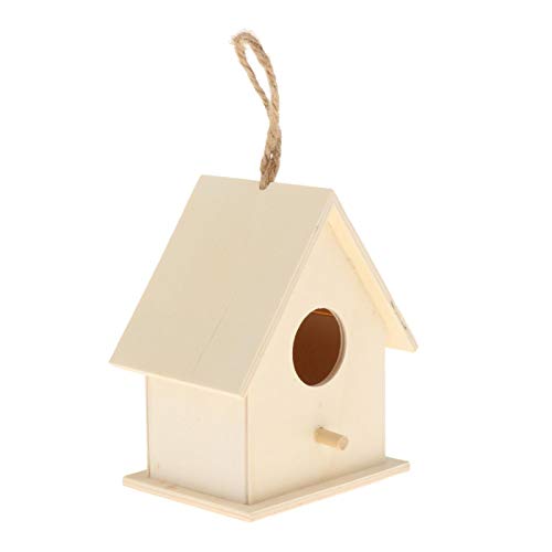 predolo DIY Vogelhaus Bausatz aus Holz - Einfach zu montieren und bemalbar, 10 x 12 cm von predolo