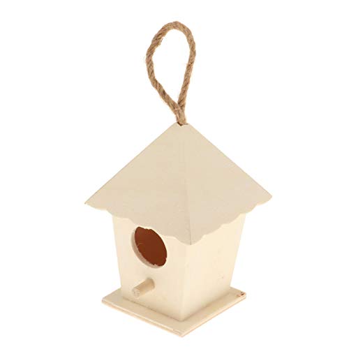 predolo DIY Vogelhaus Bausatz aus Holz - Einfach zu montieren und bemalbar, 7,5 x 6 x 11 cm von predolo