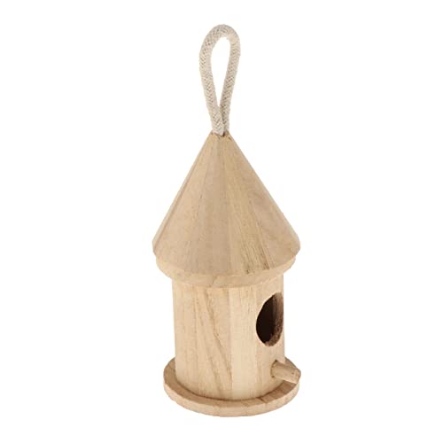 predolo DIY Vogelhaus Bausatz aus Holz - Einfach zu montieren und bemalbar, 7 x 14 cm von predolo