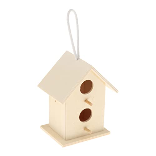 predolo DIY Vogelhaus Bausatz aus Holz - Einfach zu montieren und bemalbar, 8,5 x 11 cm von predolo