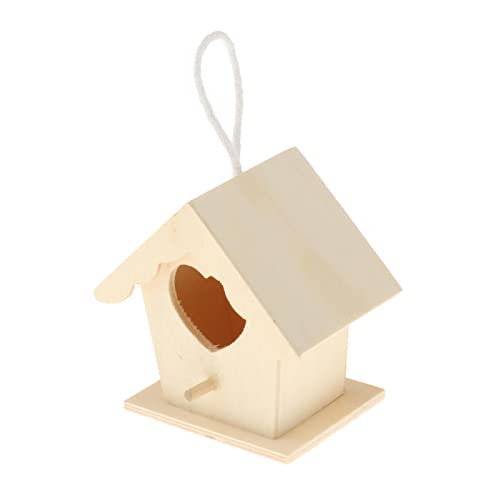 predolo DIY Vogelhaus Bausatz aus Holz - Einfach zu montieren und bemalbar, 9 x 9 cm von predolo