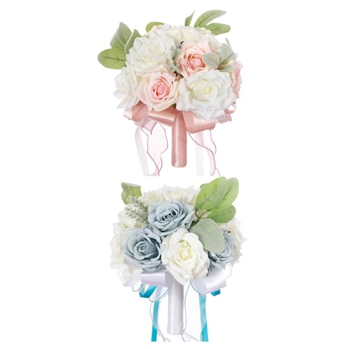 predolo Exquisites Blumenarrangement für feierliche Anlässe, Blau und Rosa von predolo