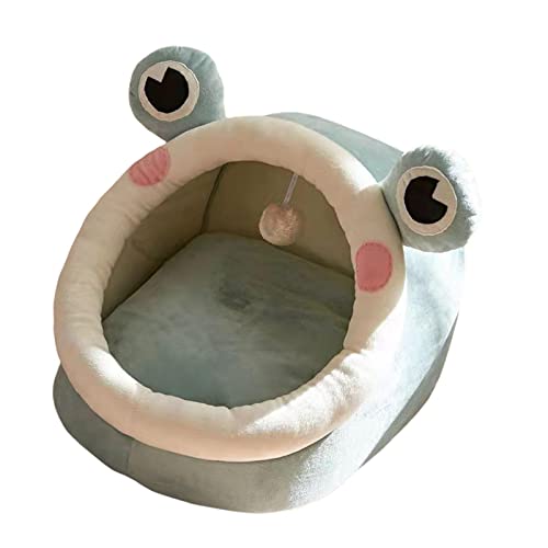 predolo Gemütliches Katzenbett mit interaktivem Spielzeug, ideal für kleine Haustiere, S von predolo