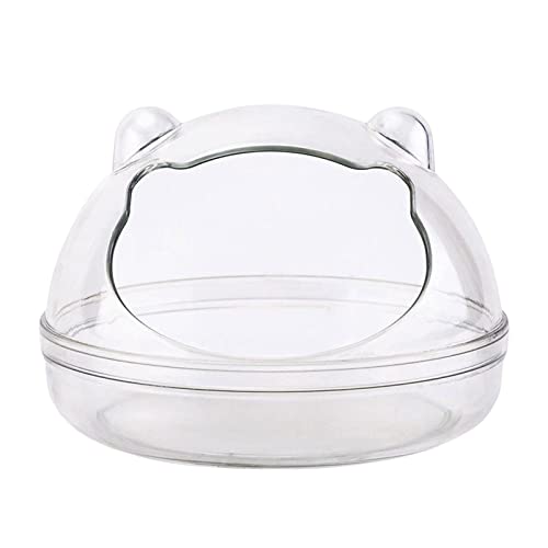 predolo Hamster-Sandbad-Behälter, klares Badezimmer-WC-Badewannen-Acryl für kleine Haustiere, Runde L von predolo