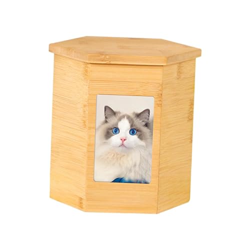 predolo Haustier Einäscherung Urne Gedenken Souvenir Geschenke Bambus Katze Asche Andenken Box von predolo