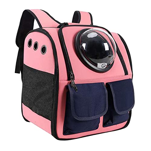 predolo Haustierträger Rucksack für Katzen und kleine Hunde, praktischer Transport, luftdurchlässig, Rosa von predolo