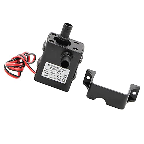 predolo Hochleistungs-Tauchpumpe für Aquarien und Kühlung, 12V/24V, 240-1000L, 12V/3.6W-240L/H von predolo