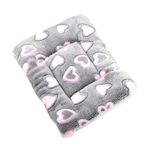 predolo Hundebettmatte Katzenbettmatten Käfigunterlage Pet Pad für Herbst Winter Indoor Bunny Sleeping Rabbit, grau m von predolo