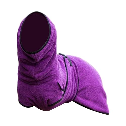 predolo Hundehandtuch, Warmer Hundemantel, Katzen- und Hunde-Outfit, Hundekleidung für Park, Picknick, Pool, Strand, Violet S von predolo