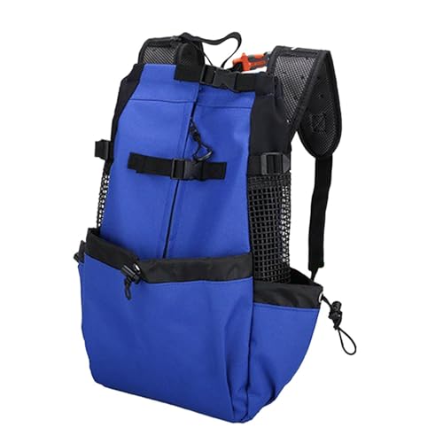 predolo Hundetrage-Rucksack, belüftete Reisetasche, Haustier-Tragetasche, Haustier-Rucksack für Reisen, blau M von predolo