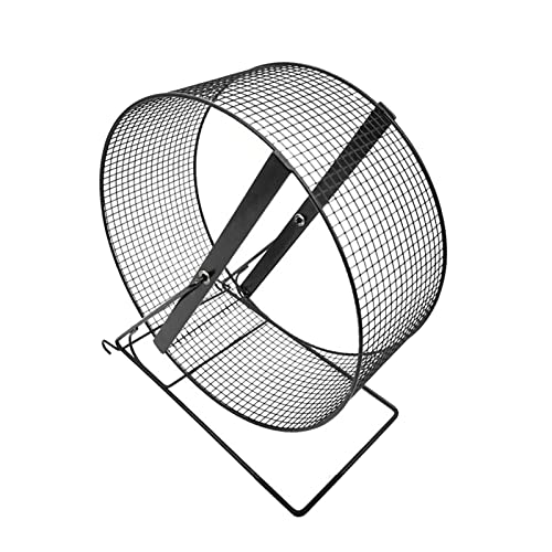 predolo Iron Hamster Running Exercise Wheel mit Halterung Meerschweinchen Jogging Wheel Cage Zubehör, 21x15x23cm von predolo