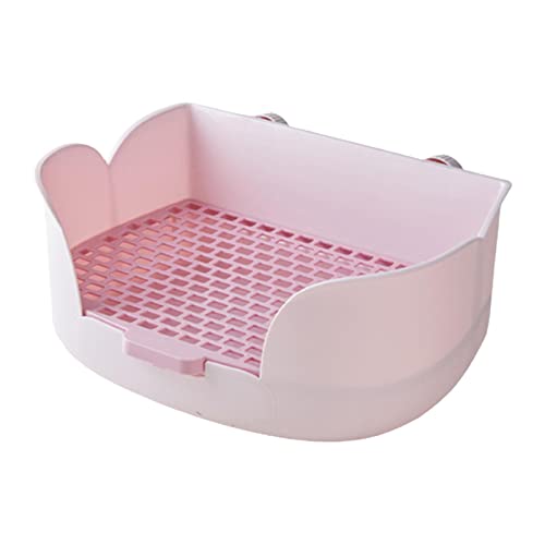 predolo Kaninchentoilette Töpfchen Trainer Tierstreu mit Druckknopf Haustierpfanne Haustiertoiletten für Hamster, andere Tiere, Kleintiere, Chinchilla, Violett von predolo