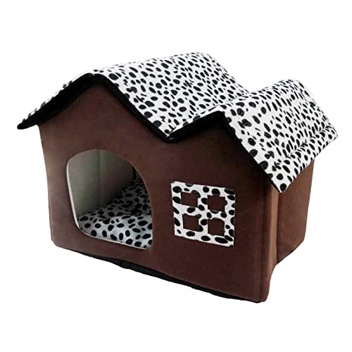 predolo Katzenbett Nest Hundehaus waschbar bequem universell warm Winter Welpenschutz Höhle Hütte Schlafbett von predolo