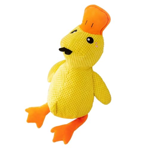 predolo Mellow, Mellow Dog Calming Duck, Hundeberuhigungs Entenspielzeug, Gelbes Hundeentenspielzeug für Indoor Hundewelpen, Kleine Hunde, 32cmx20cm von predolo