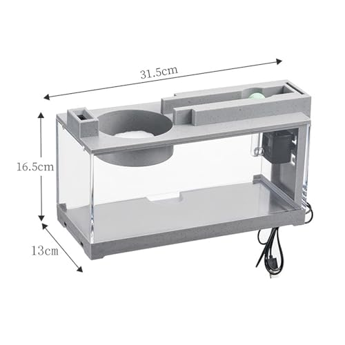 predolo Mini-Aquarium für Schreibtischdekoration, stilvolles Design, A von predolo