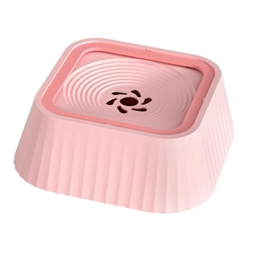 predolo Wassernapf für Hunde, Hundewasserschale, spritzwassergeschützt, langsames Trinken für kleine und mittelgroße Haustiere, ROSA von predolo