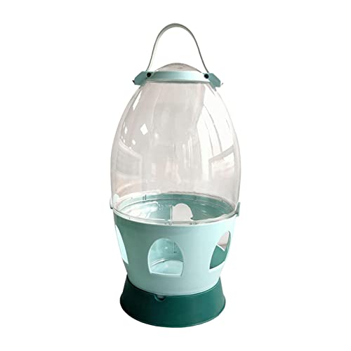 predolo -Wasserspender Futterspender Wasserbehälter Vogelfütterungstränke für Papageien, Sittiche, Geflügelzubehör, 6 l Grün 38,5 cm x 21 cm von predolo