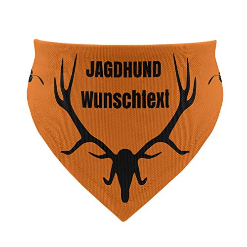 printplanet® - Hundehalstuch mit Name oder Text - Halstuch für Hunde - Layout Jagdhund - Größe M von printplanet