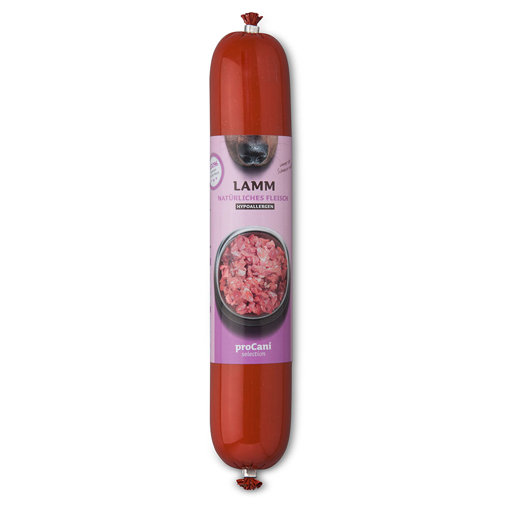 proCani Kochwurst Lamm Hypoallergen - 10 x 400 g von proCani