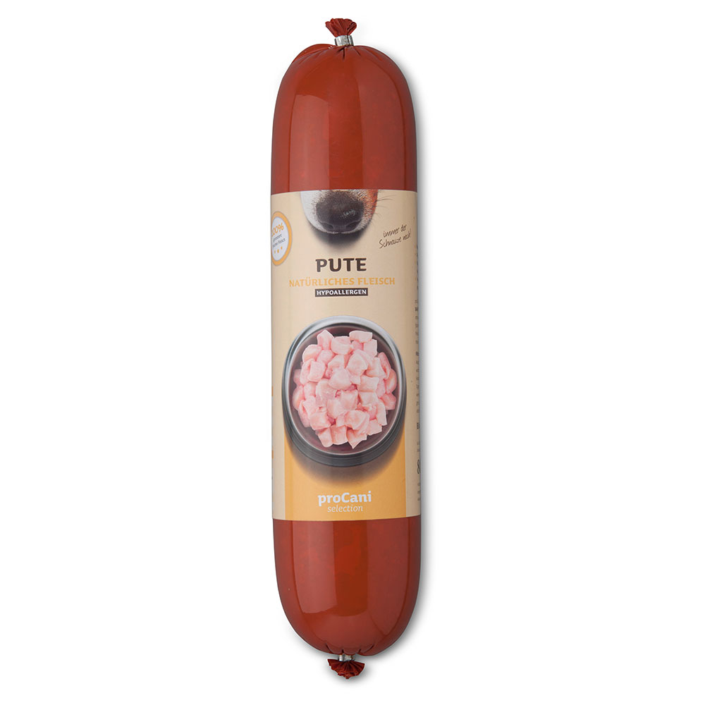 proCani Kochwurst Pute Hypoallergen - 10 x 800 g von proCani