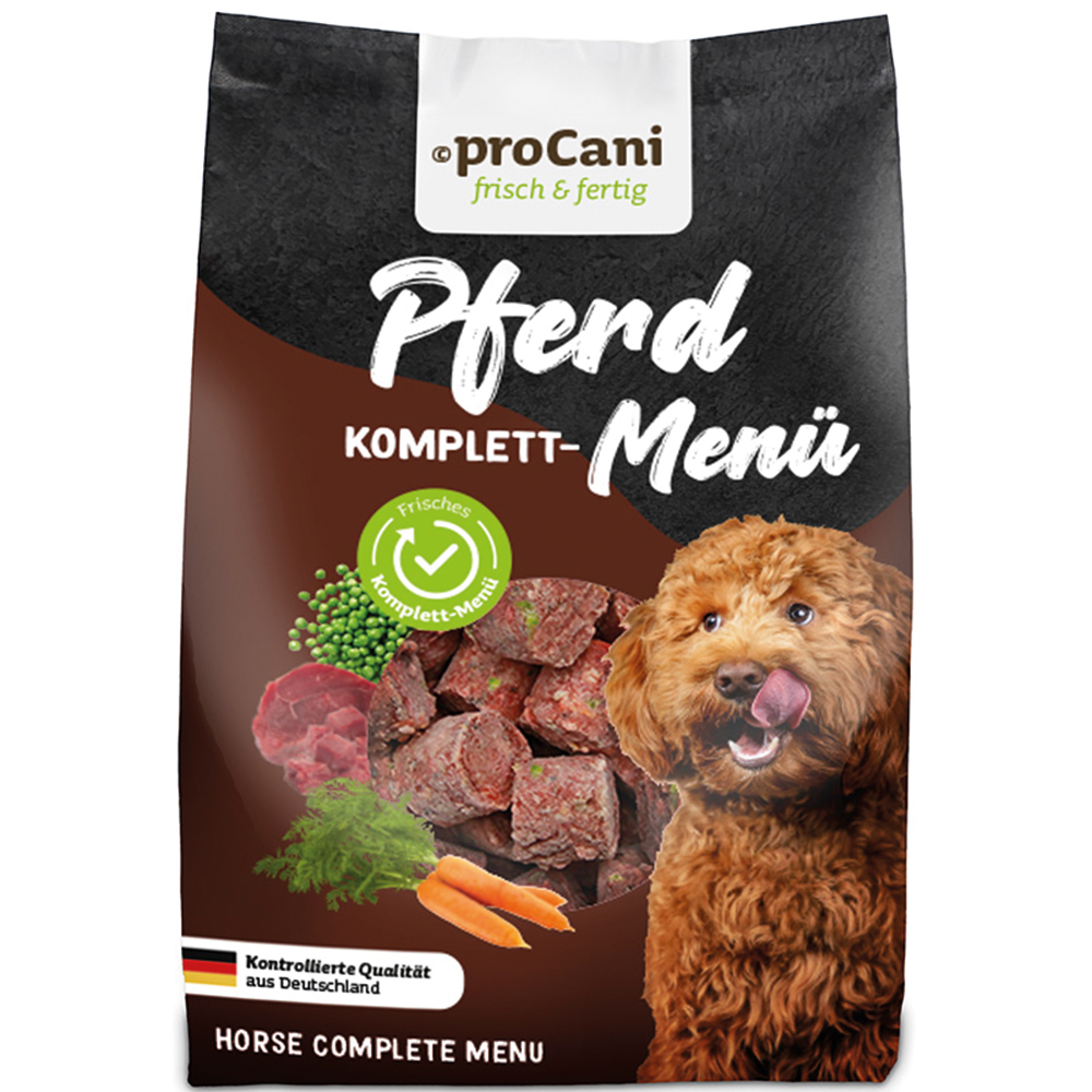 proCani frisch & fertig Pferd Komplett-Menü Nuggets - 8 x 750 g proCani frisch & fertig Pferd Komplett-Menü Nuggets - 8 x 750 g von proCani