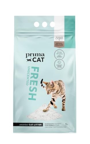 PrimaCat Katzenstreu, hygienisch, geruchlos, langanhaltender Ton, 10 l (8,7 kg) von prochoice Professional's Choice