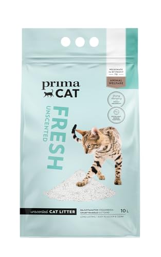 PrimaCat Katzenstreu, hygienisch, geruchlos, langanhaltender Ton, 10 l (8,7 kg) von prochoice Professional's Choice